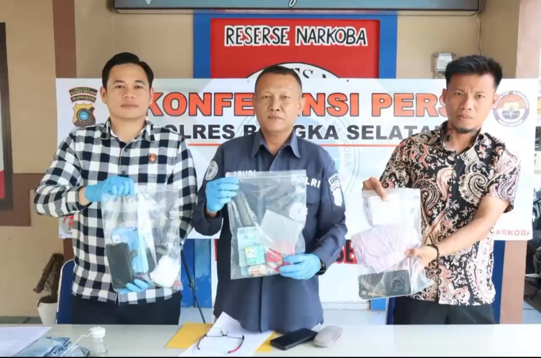 Edarkan Sabu Demi Untung, Tiga Warga Bangka Selatan Terancam 20 Tahun Penjara