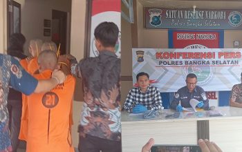 3 Pengedar Sabu di Bangka Selatan Dibekuk Satresnarkoba Polres Basel
