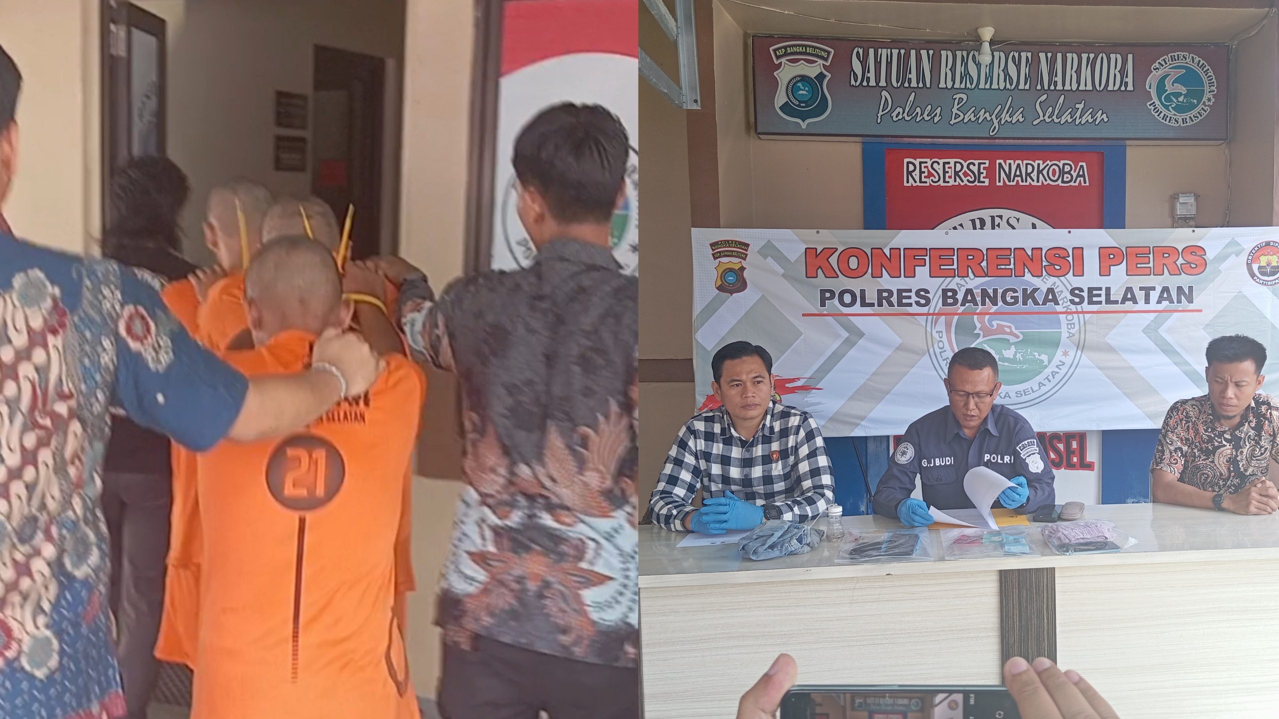 3 Pengedar Sabu di Bangka Selatan Dibekuk Satresnarkoba Polres Basel
