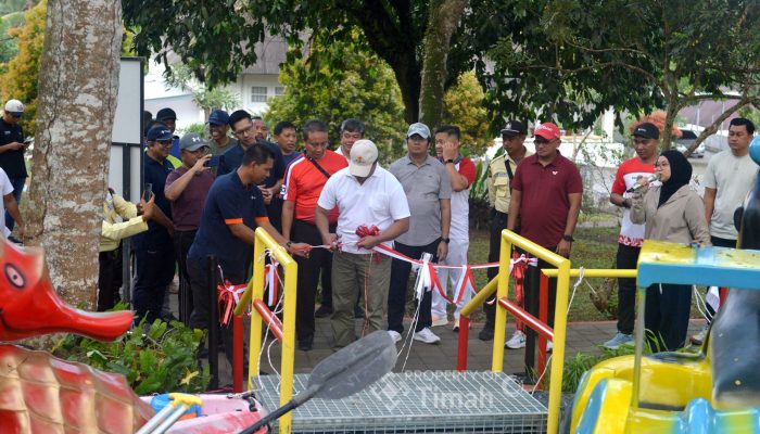 PT Timah Hadirkan Taman Ramah Anak di Komplek Bukit Baru, Ada Danau dan Wahana Permainan