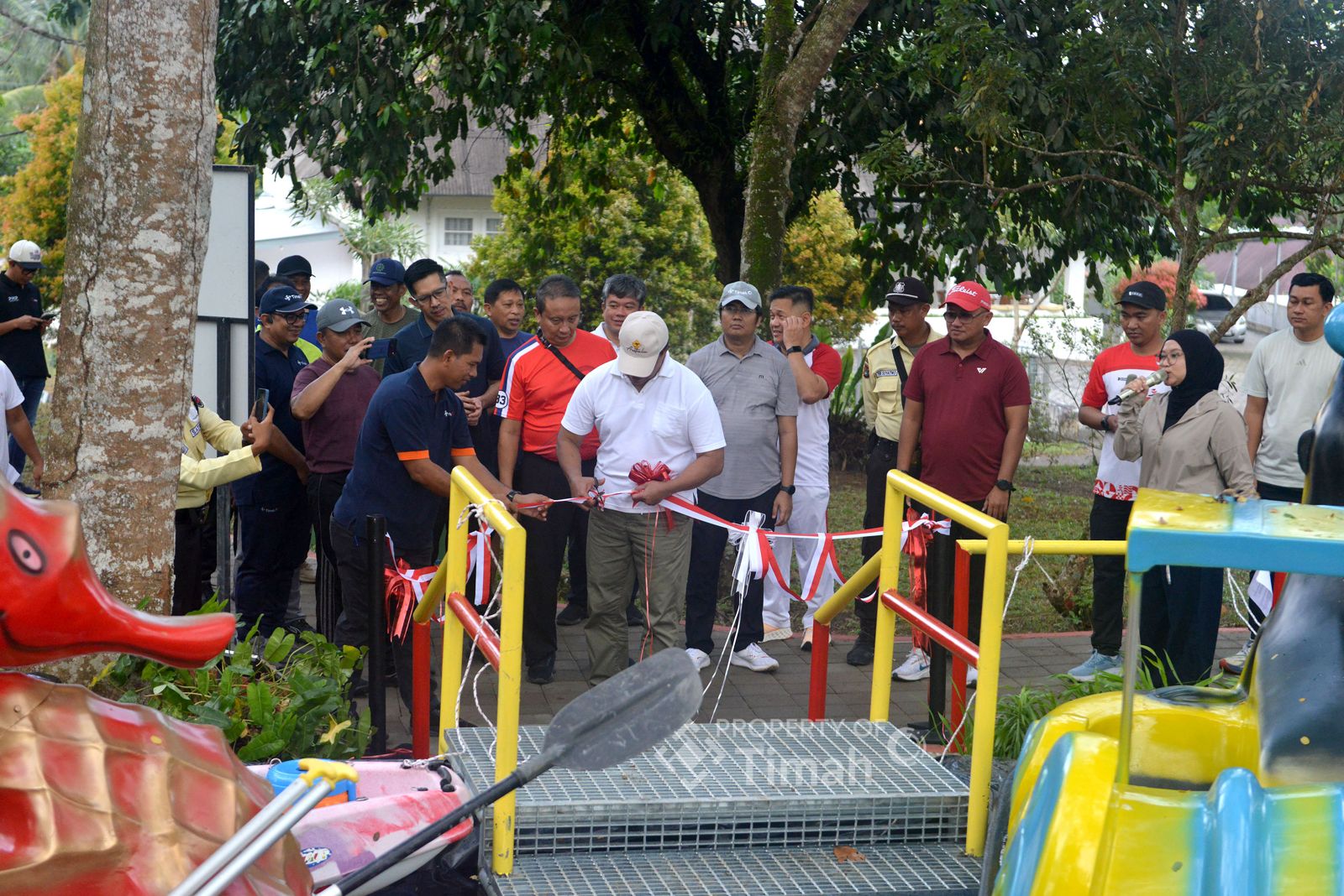 PT Timah Hadirkan Taman Ramah Anak di Komplek Bukit Baru, Ada Danau dan Wahana Permainan
