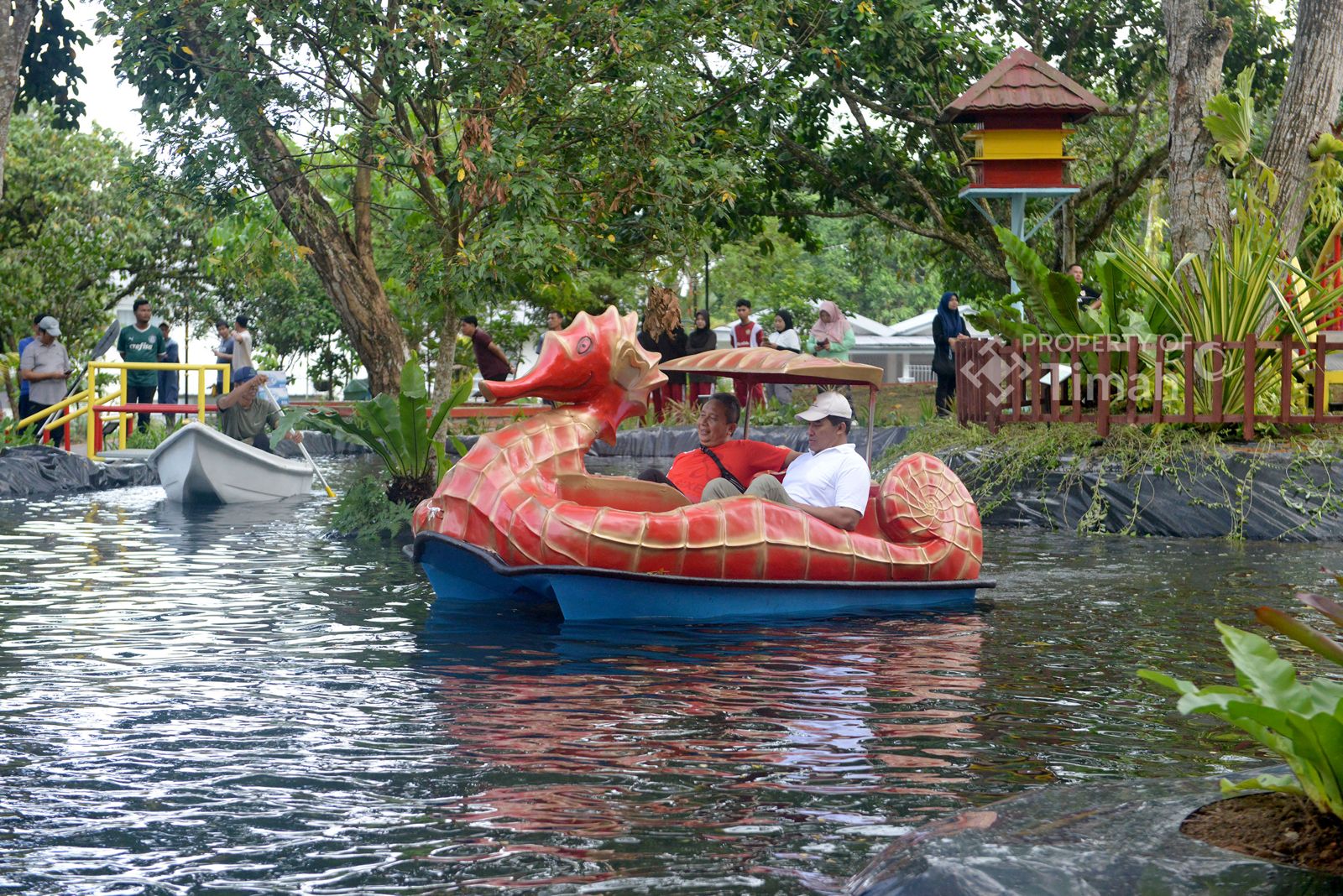 PT Timah Hadirkan Taman Ramah Anak di Komplek Bukit Baru, Ada Danau dan Wahana Permainan