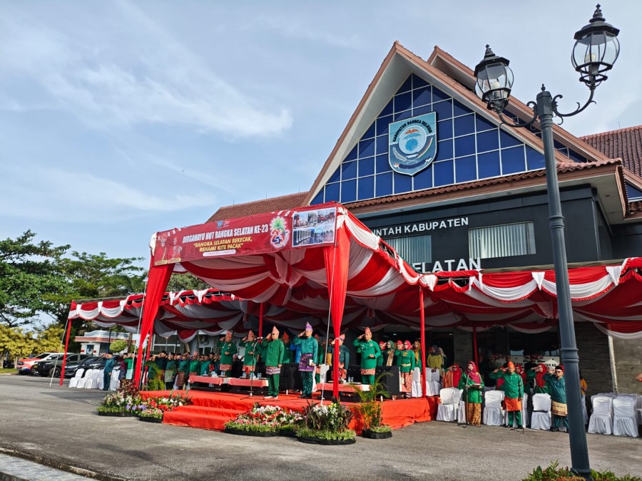 Pemkab Bangka Selatan Gelar Upacara Peringatan Hari Jadi ke-23, Usung Tema “BEKECAK”
