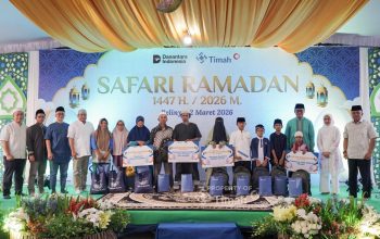 PT Timah Tbk Berbagi Kebahagiaan bersama Anak Yatim di Belinyu