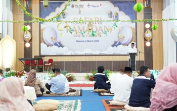 Safari Ramadan PT Timah di Mentok, 150 Anak Yatim hingga Marbot Masjid Terima Santunan