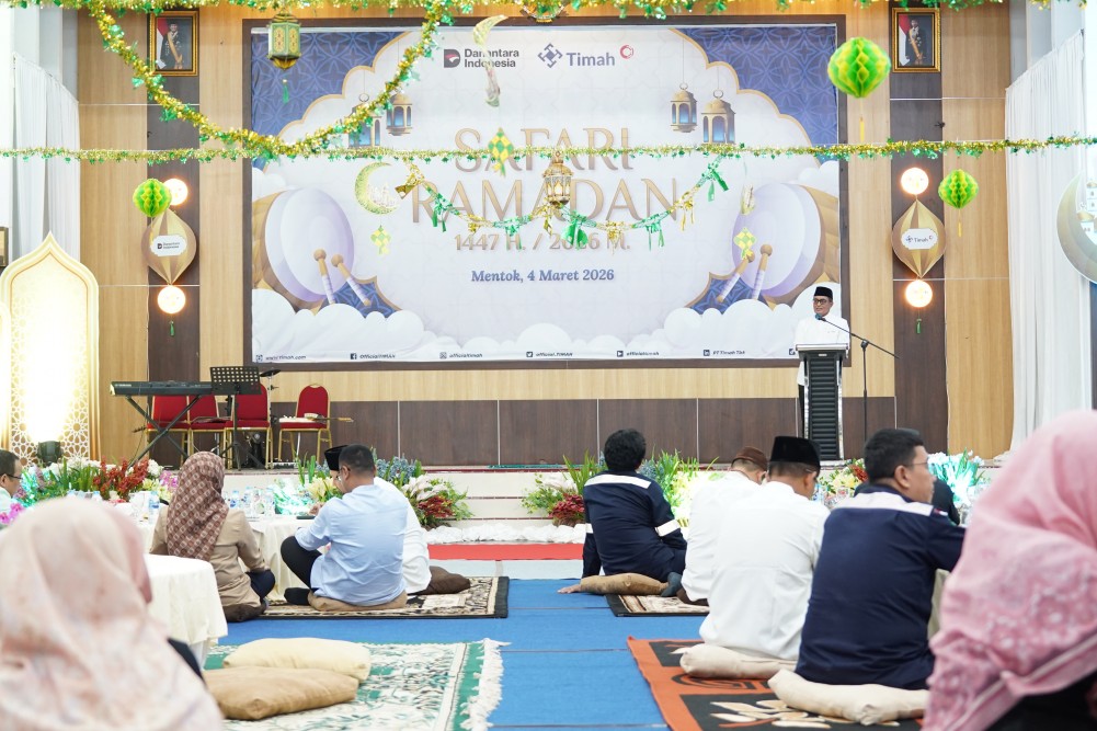 Safari Ramadan PT Timah di Mentok, 150 Anak Yatim hingga Marbot Masjid Terima Santunan