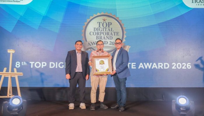 PT Timah Raih Penghargaan TOP Digital Corporate Brand Award 2026
