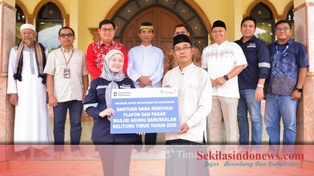 Masjid Agung Darussalam Manggar Dapat Bantuan Renovasi dari PT Timah