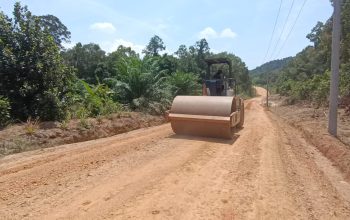 Jalan Persawahan 5,5 Km Desa Penutuk Rampung, Warga: Terima Kasih Satgas TMMD Kodim 0432 Basel