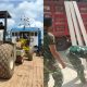 Demi Bangun Desa Terluar, Satgas TMMD Angkut PC hingga Semen Pakai Kapal Kayu ke Pulau Lepar