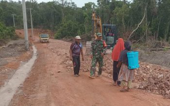 10 Gorong-Gorong Rampung, Jalan TMMD Kodim 0432/Basel di Desa Penutuk Capai 90 Persen