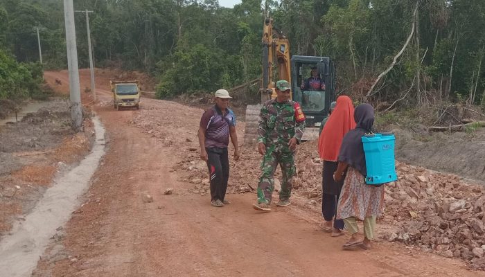 10 Gorong-Gorong Rampung, Jalan TMMD Kodim 0432/Basel di Desa Penutuk Capai 90 Persen