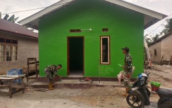 Satgas TMMD Kodim 0432/Basel Finishing Rehab Rumah Warga, Kini Lebih Kokoh dan Layak Huni