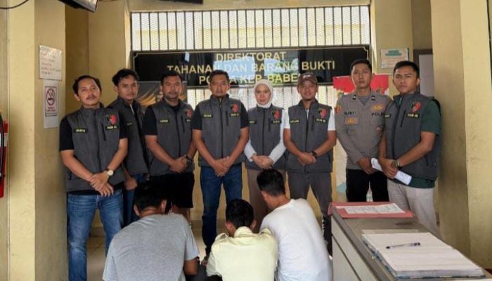 Polda Babel Tahan 3 Tersangka Pengeroyokan Wartawan di Gudang PT PMM Bangka