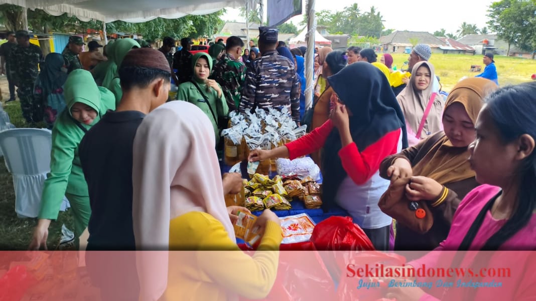 Bantu Warga Jelang Idul Fitri, Kodim 0432/Basel Gelar Bazar Sembako Murah di Toboali