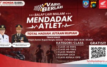 Event Lari Malam ‘Vario Berlari’ Siap Digelar di Toboali, Pemkab Basel Ajak Warga Berpartisipasi