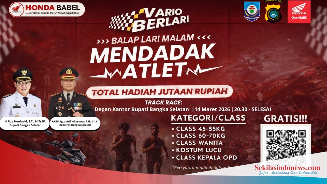 Event Lari Malam ‘Vario Berlari’ Siap Digelar di Toboali, Pemkab Basel Ajak Warga Berpartisipasi