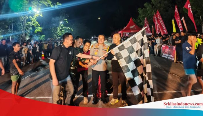 Cegah Balap Liar, Polres Basel dan Honda Babel Gelar Vario Berlari, 175 Peserta Jadi ‘Mendadak Atlet’