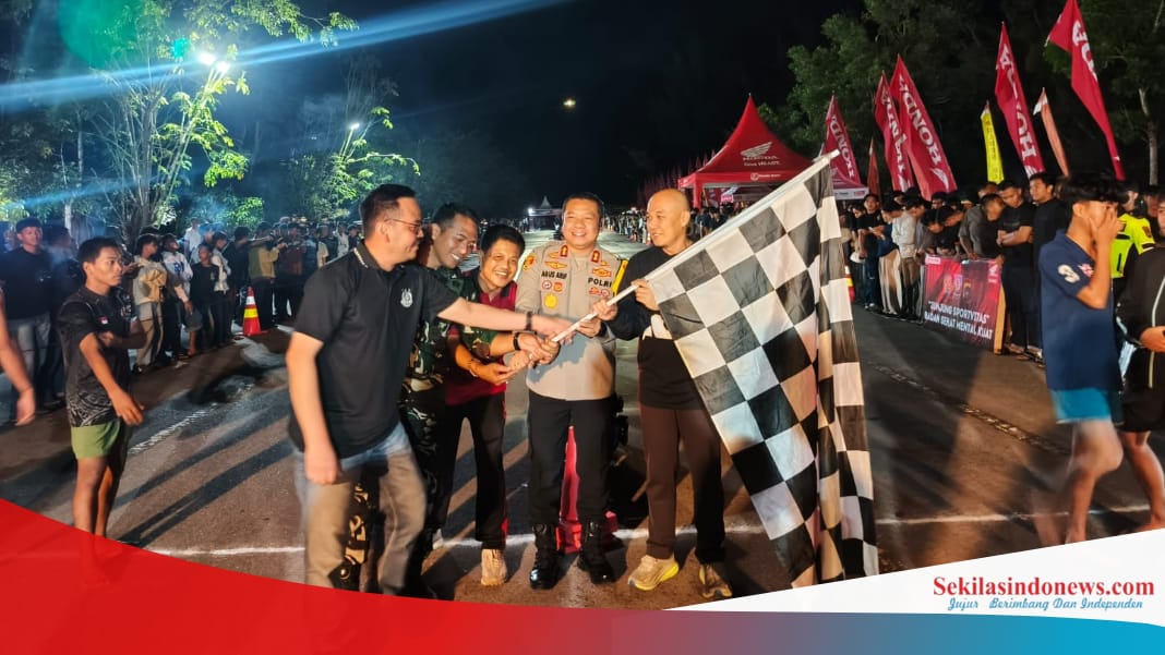 Cegah Balap Liar, Polres Basel dan Honda Babel Gelar Vario Berlari, 175 Peserta Jadi ‘Mendadak Atlet’
