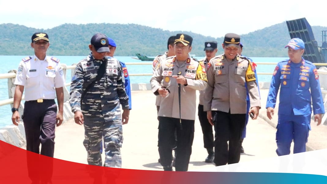 Jelang Arus Mudik Lebaran, Kapolres Bangka Selatan Tinjau Pos Terpadu Sadai
