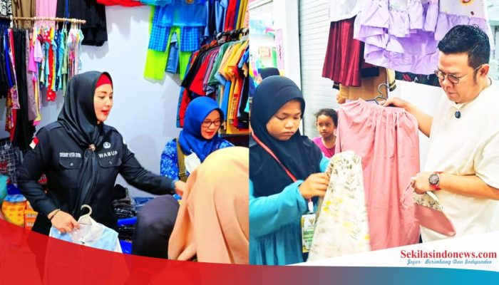 Kompak! Riza-Debby Ajak Anak Yatim di Bangka Selatan Belanja Baju Lebaran, Tiap Anak Terima Rp1 Juta