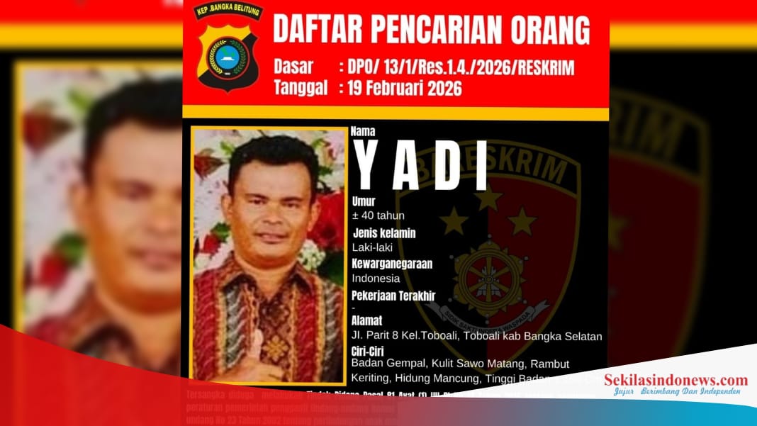 Buron Kasus Kekerasan Seksual Anak, Polres Bangka Selatan Tetapkan Sukmiyadi Alias Yadi sebagai DPO