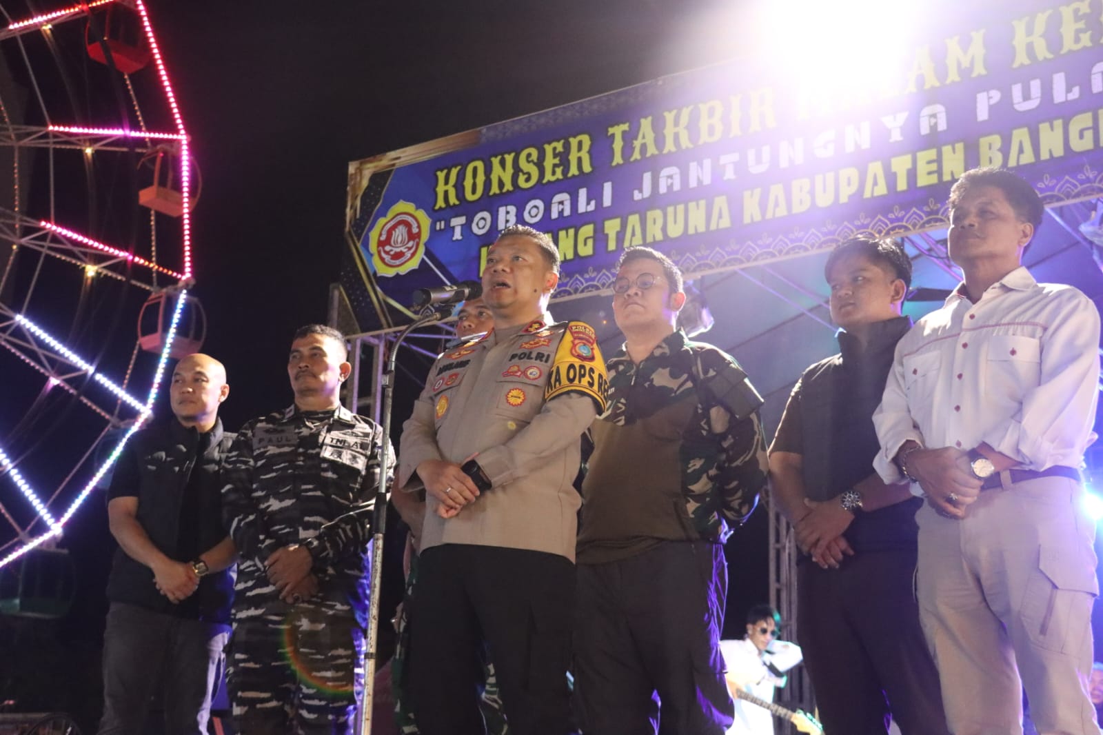Ratusan Personel Siaga, Malam Takbiran di Toboali Berlangsung Semarak dan Terkendali