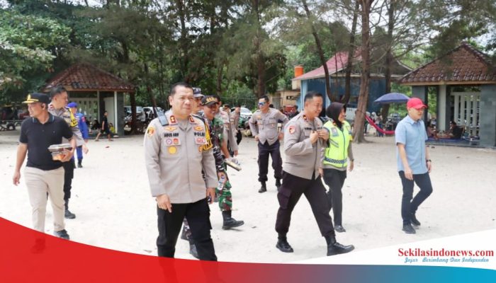 Kapolres Bangka Selatan dan Forkopimda Patroli ke Sejumlah Objek Wisata saat Libur Lebaran