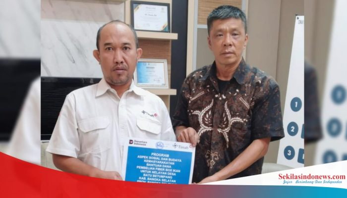 PT Timah Serahkan Bantuan Peralatan Melaut untuk Nelayan Pulau Besar