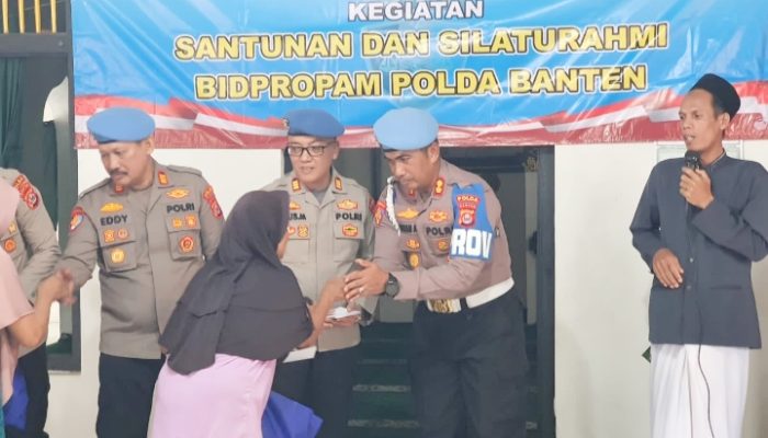Bidpropam Polda Banten Adakan Acara Silaturahmi, Santunan dan Sambang kepada Anak yatim Piatu Dan Ibu Ibu Janda yg sudah ditinggal Suaminya meninggal dunia