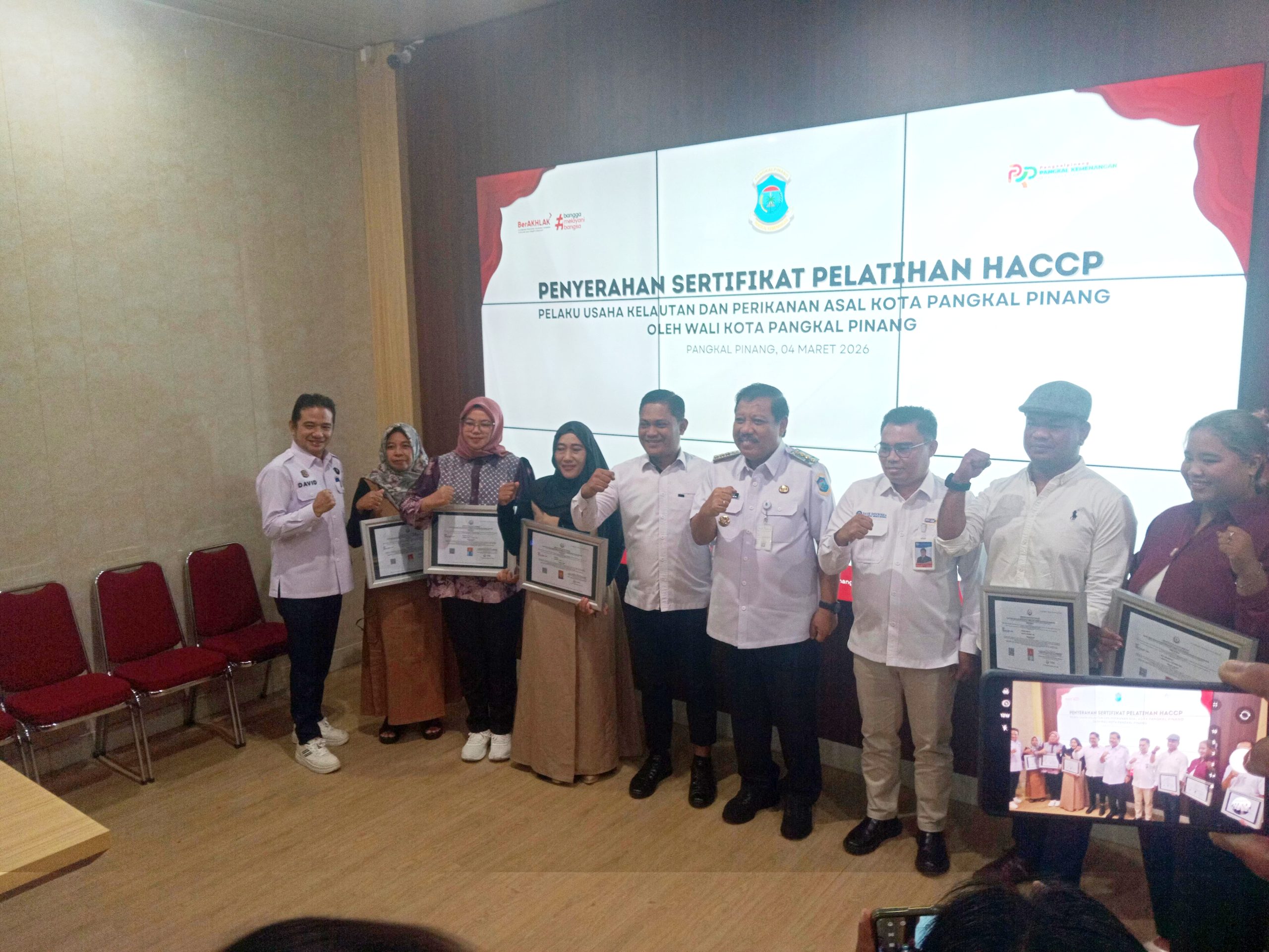 9 UMKM Pangkalpinang Kantongi HACCP, Produk Perikanan Siap Tembus Pasar Global