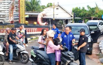 Demokrat Bangka Selatan Gandeng PWI dan IJTI Tebar Takjil Ramadan di Toboali