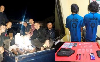 Satresnarkoba Polres Bangka Selatan Bekuk 2 Pengedar Sabu di Desa Keposang