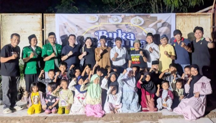 Ramadhan Penuh Kebersamaan, Warga Lapak Link Priuk Cilegon Gelar Buka Puasa dan Tausyiah