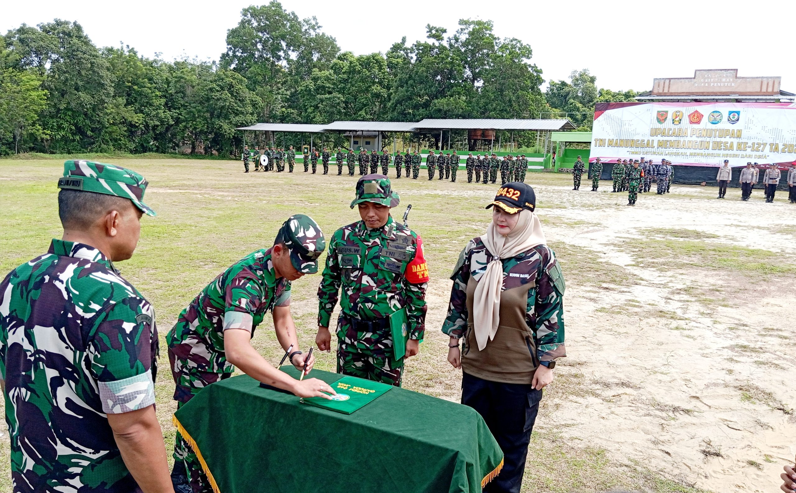Sebulan Dikerjakan, TMMD ke-127 Kodim 0432 Basel di Desa Penutuk Tuntas 100 Persen
