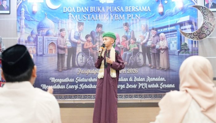 Doa dan buka puasa bersama digelar, puluhan penerima manfaat hadir di kantor PLN