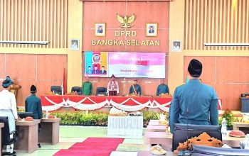Bupati Riza Herdavid Ajak Perkuat Persatuan di Rapat Paripurna Hari Jadi Kabupaten Bangka Selatan