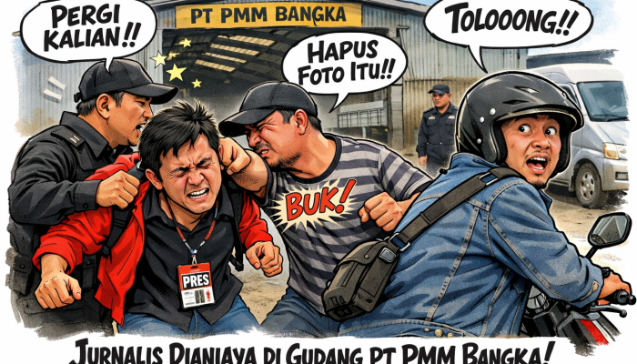 Kontributor TV One dan 2 Wartawan Diduga Dianiaya saat Liputan di Gudang PT PMM Bangka