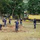Taman Sari Sungailiat Dibersihkan, PT Timah Libatkan DLH, TNI AL dan Warga