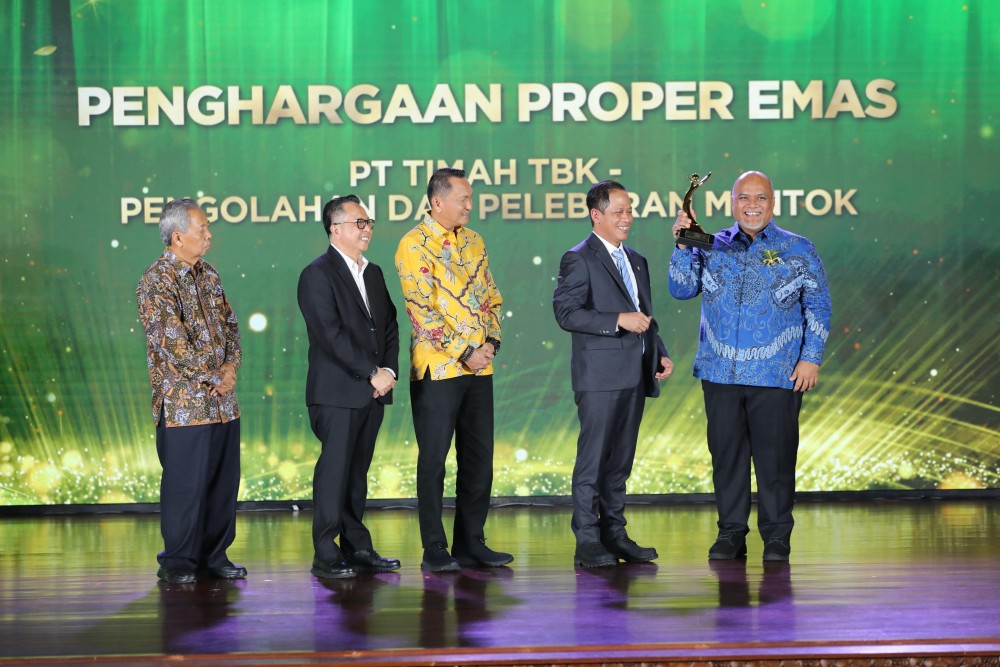PT Timah Sabet PROPER Emas, Bukti Kinerja Lingkungan Diakui Nasional
