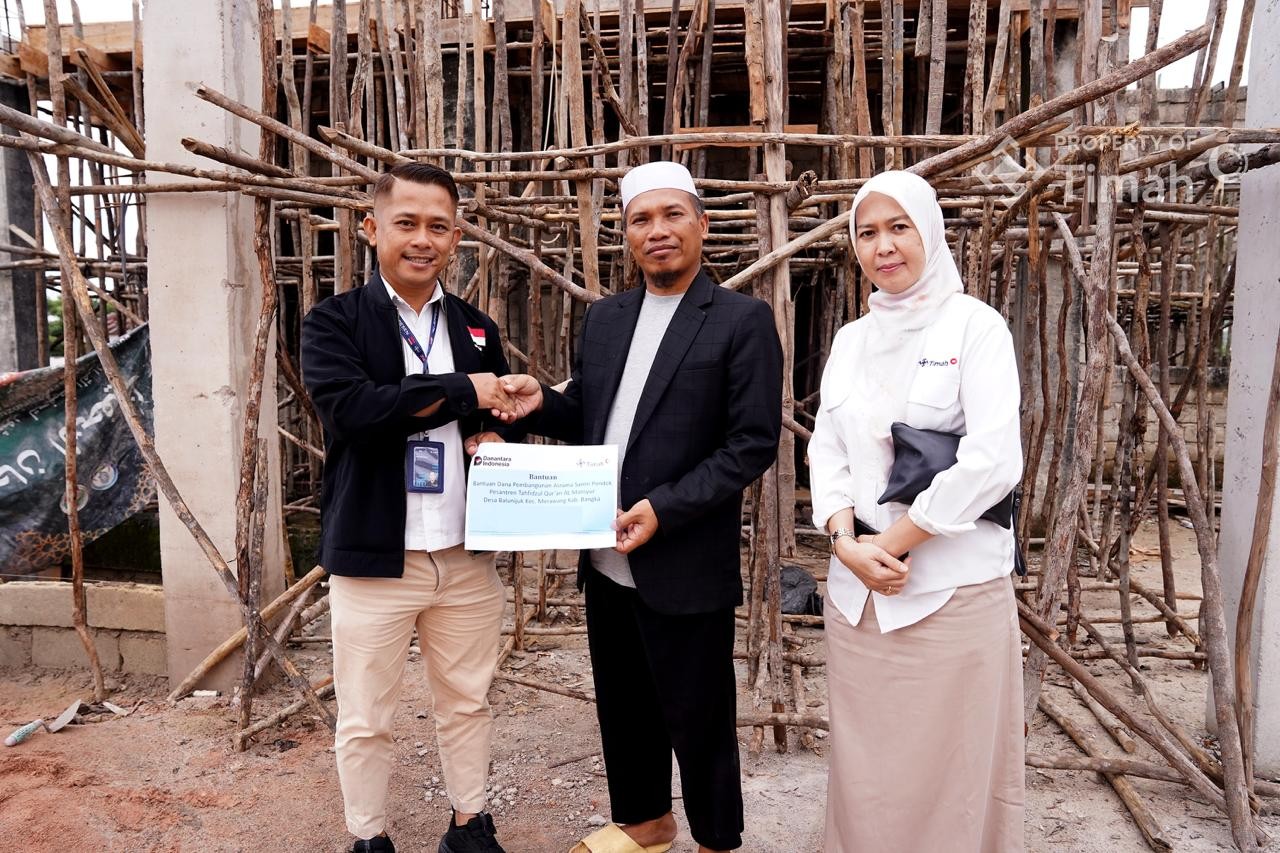 PT TIMAH Bantu Pembangunan Asrama Santri Ponpes Tahfidzul Qur’an Al-Mansyur