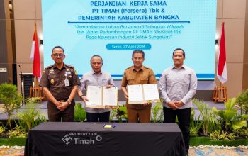 PT TIMAH dan Pemkab Bangka Sepakati Pemanfaatan Lahan Bersama di Kawasan Jelitik