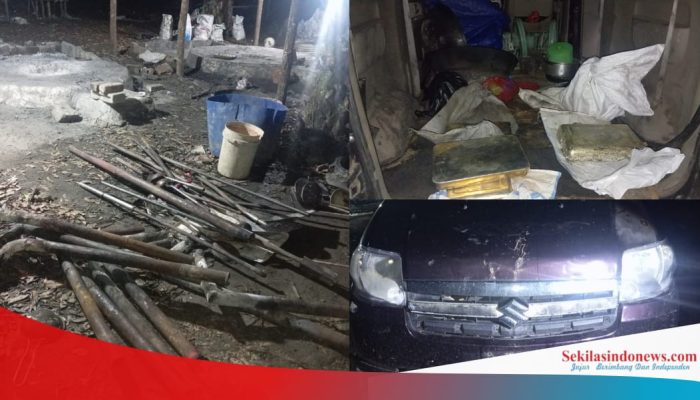 Gudang Peleburan Timah Ilegal di Ranggung Digerebek, Diduga Libatkan Oknum Aparat