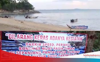 Spanduk Larangan Tak Bertaji, Speed Boat Tambang Bebas Hilir Mudik di Pantai Pasir Kuning