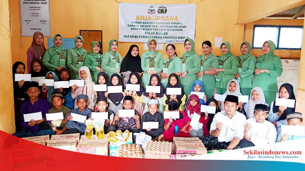 Rayakan HUT ke-80, Persit KCK Kodim Basel Berbagi Kebahagiaan dengan Anak Panti An-Najah