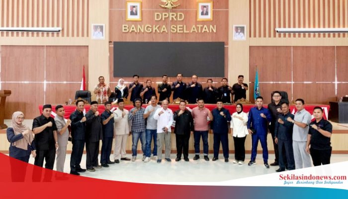 Jaga Harmonisasi, PWI Bangka Selatan Audiensi ke Pimpinan Legislatif