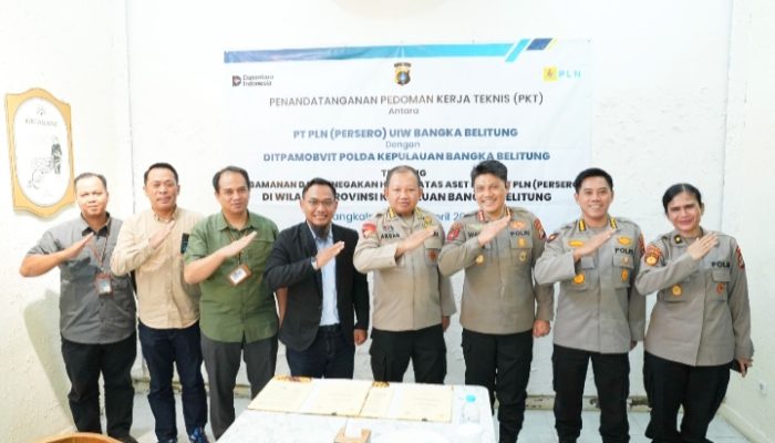 PLN Polda Babel Sepakat Amankan Infrastruktur Listrik