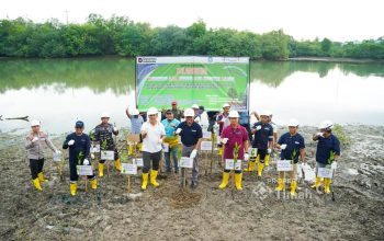 Bersama Pemkab Bangka, PT Timah Tanam Pohon di Kolong AKHLAK Air Kantung