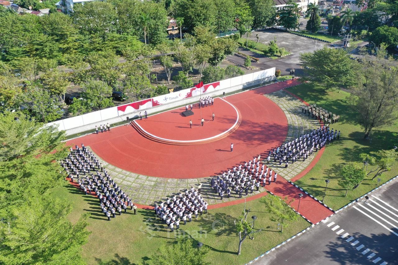 PT Timah Gelar Upacara Harkitnas ke-118, Tegaskan Semangat Jaga Tunas Bangsa