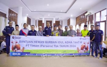 PT Timah Hadir untuk Masyarakat, Hewan Kurban Dibagikan ke Desa-Desa Operasional